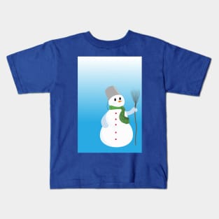 snowman Illustration, Kids T-Shirt